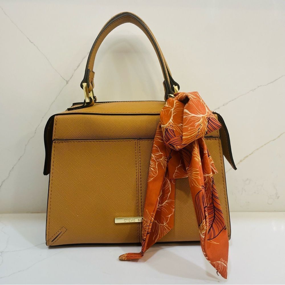 Steve Madden Breese Satchel with Scarf Accent